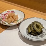 鮨 urag - ガリ(新生姜・ゴーヤ)