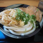 手打ちうどんますや - かけ中＆かき揚げ＆オアゲ
