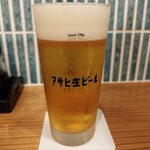 銀座道しるべ - アサヒマルエフ680円