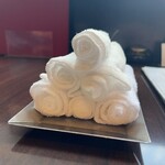 竹屋牛肉店 - おしぼり