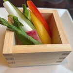 竹屋牛肉店 - 季節のスティックサラダ