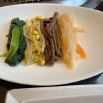 竹屋牛肉店 - ナムル盛り合わせ