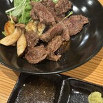 鉄板焼 羽 - 牛サガリステーキ