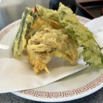 そば処 福寿庵 - 天ざるの天ぷら