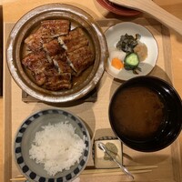 炭火割烹 庵 - 【ランチ】9品小鉢と地焼うなぎ御飯　税込5,800円