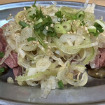 大衆立飲 もつ刺 すずき - 牛ハツさま