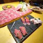個室 肉寿司と牛タンしゃぶしゃぶ 金肉 名古屋駅前店 - 