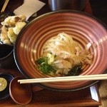 い草製麺所 - みそ入り山芋とろろぶっかけうどん