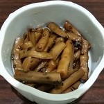 うなぎ 魚政 - 牛蒡の煮物
