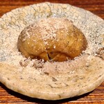 薪鳥新神戸 - おまかせコース（¥16,000）
      　└マッシュルーム 淡雪塩