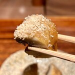 薪鳥新神戸 - おまかせコース（¥16,000）
      　└マッシュルーム 淡雪塩