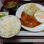 瀧野川 - ハンバーグ定食￥750