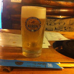 Nikudouraku Sakai - うまい生ビール。