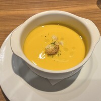 ドラード - にんじん冷製スープ