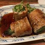 たらふくちゃん - ニラ肉巻き