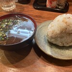 たらふくちゃん - 山椒じゃこおにぎり しじみ赤だし