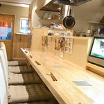 はてなのちゃわん - カウンター７席　椅子のすわり心地良し☆♪