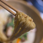 グリーンカレー専門店 メティ - １－３）ラーメン・並盛、青唐辛子プラスの麺