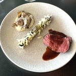 MOON - ローストビーフとアスパラのフライ