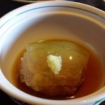 旅館 くらしき - 9月菊月の献立ーお昼ご膳(お椀物）里芋豊年饅頭