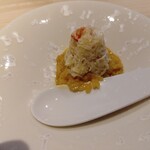 千住 しげ - 毛ガニとウニのご飯