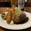 洋食軒石井 - ハンバーグとえびフライ
