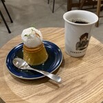 カンノンコーヒー - かぼちゃのプディングとコーヒー