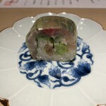 銀座 結絆 - 鯵の棒寿司