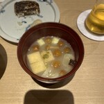 銀座 結絆 - 京揚げと滑子のお味噌汁