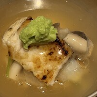 銀座 結絆 - 伝助穴子の蓮蒸し