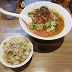 Rock’anDo - 海老そば 温＋海老とグリーンピースのバターライス