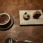 KOKE - スナック　ヤギのチーズ、自家製豆腐よう、ラフテー