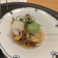 うおまん 西梅田本店 - 鰻と加茂茄子の揚げ出し