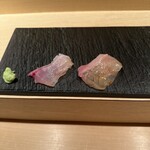 鮨 泉水 - 真鯛…塩、アラ…お醤油