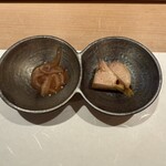 鮨 泉水 - 自家製塩辛、あん肝