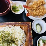 峰の里 - えび天丼と稲庭うどん