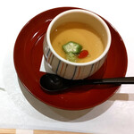 日本料理・天ぷら 花座 - 「先付」冷やし豆乳玉蒸し