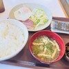 すき家 - ベーコンエッグ朝食大盛り〈500円〉