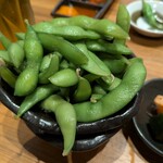 炭火焼肉 笑門来福 - 枝豆(308円)