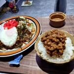 ほびーい喫茶店 - 焼きそば 700円(税込) 納豆ご飯 (お値段お任せ) 