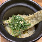 いまむら - どんこの天ぷらの混ぜご飯