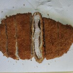 片山肉店 - ロースカツ　¥400　適度な脂が良い感じ