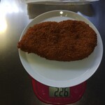 片山肉店 - ロースカツ重量