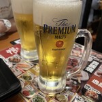 鳥貴族 九条店 - ザ・プレミアム・モルツ