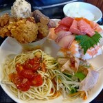 わ楽 - パフェの日プレート定食