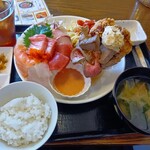 わ楽 - パフェの日プレート定食