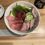 鮨 しら河 - 三色まぐろ丼