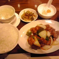パンダ レストラン - 広東風酢豚定食 ８８０円(税込)