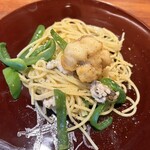 Ｖivoイタリア食堂 - 鱧のパスタ、ペペロンチーノ風