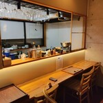 肉の宇佐川 - カウンター（ひとりで独占恐縮です）